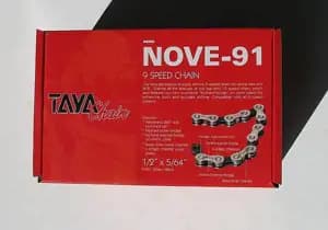 Ланцюг TAYA NOVE-91 Chain - 9sp (30m) [Silver/Black]