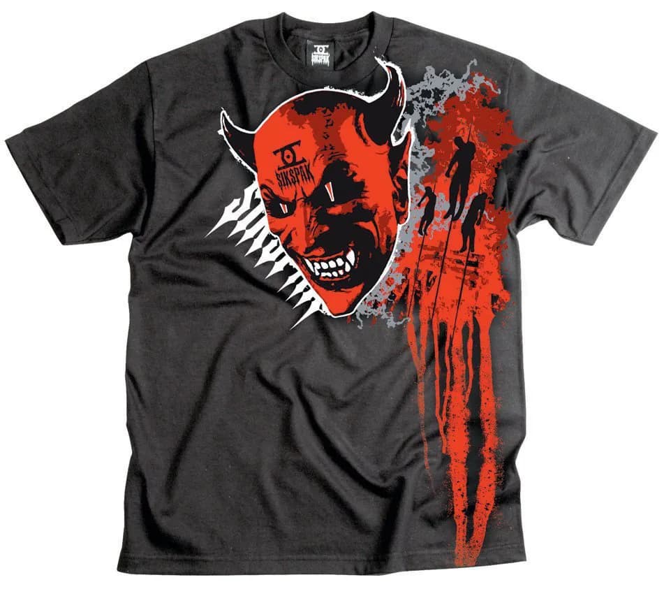 Футболка SIKSPAK Short Sleeve Tee - SATAN BLOOD [Black], M