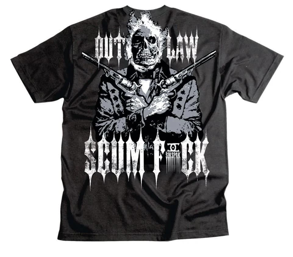 Футболка SIKSPAK Short Sleeve Tee - OUTLAW SCUMFUCK [Black], M