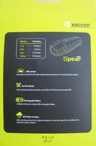 Вело фара Xeccon Spear 900 USB