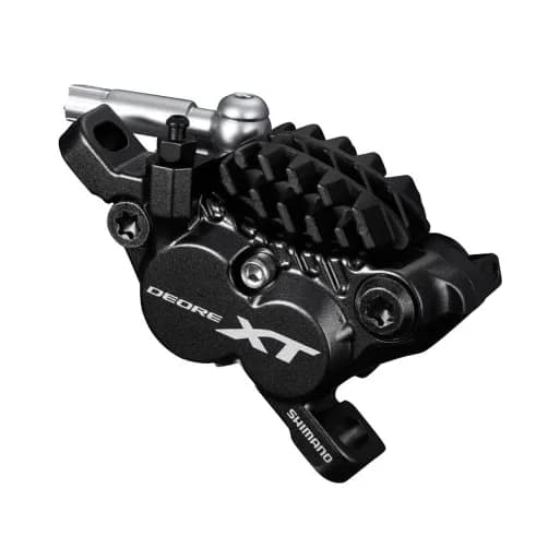 Каліпер гідравл диск гальм Shimano BR-M8020 Deore XT, монтаж РМ160мм, колодка H01A/Fin полімер