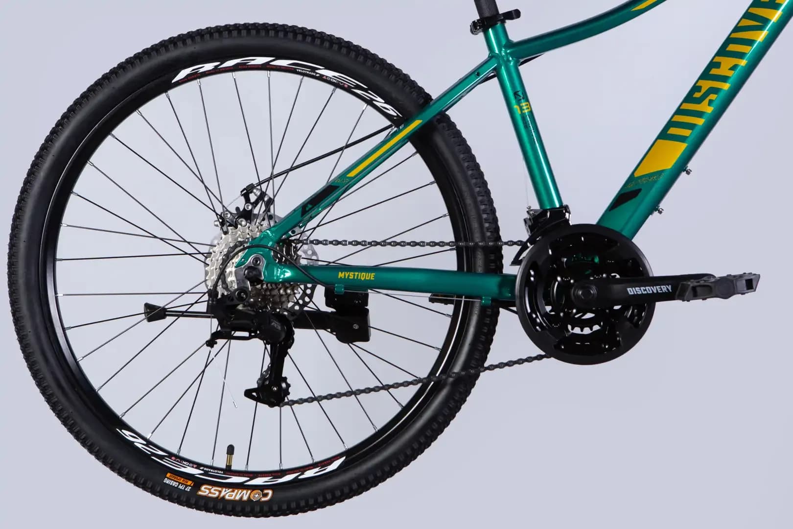 Велосипед AL 26" Discovery MYSTIQUE DD CS рама-15" зелений 2025