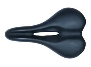 Сідло без замка 275*172 мм з отвором K.San YBT-K080 чорний logo LEON