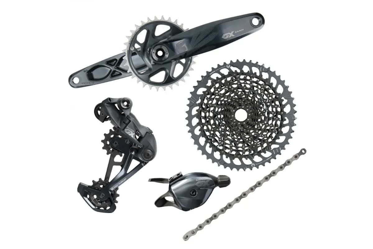 Групсет SRAM GX Eagle DUB Groupset Lunar (Rear Der, Trigger Shifter w Clamp, Crankset DUB 12s 170 w DM 32t X-SYNC Chainring, Chain 126 links 12s, Cassette XG-1275 10-52t, Chaingap Gauge)