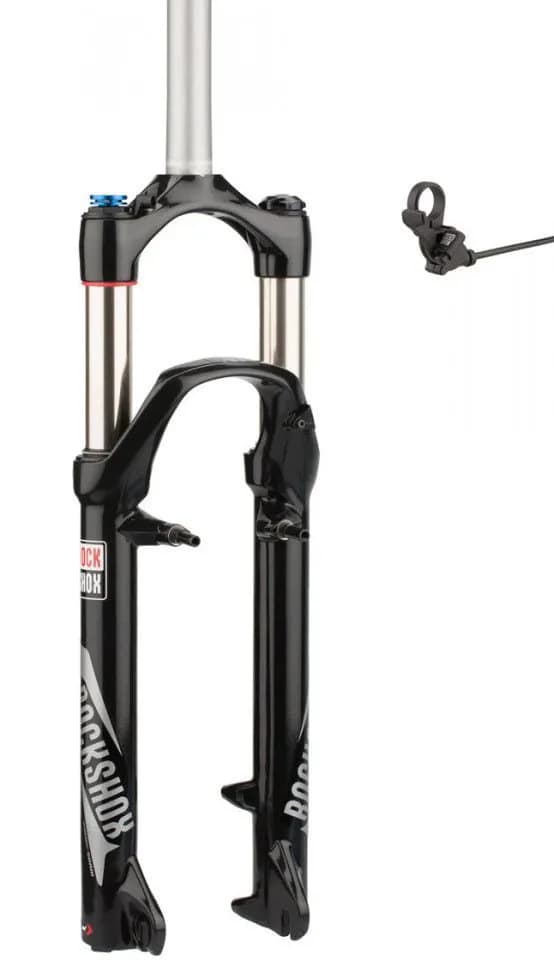 Вилка RockShox 30 Silver TK - Coil 100mm, 26", вісь 9mm, Чорний, TurnKey Манетка права, Шток 1 1/8"