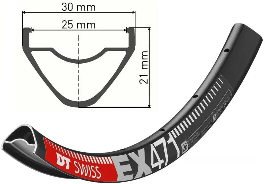 Обід DT SWISS EX 471 29x25 DISK BRAKE 32отв.