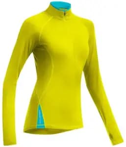 Термофутболка з довгим рукавом ICEBREAKER Pace LS Half Zip WMN chartreuse/glacier L