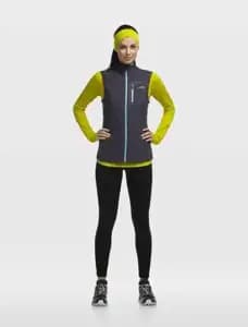Термофутболка з довгим рукавом ICEBREAKER Pace LS Half Zip WMN chartreuse/glacier L