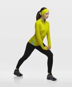 Термофутболка з довгим рукавом ICEBREAKER Pace LS Half Zip WMN chartreuse/glacier L