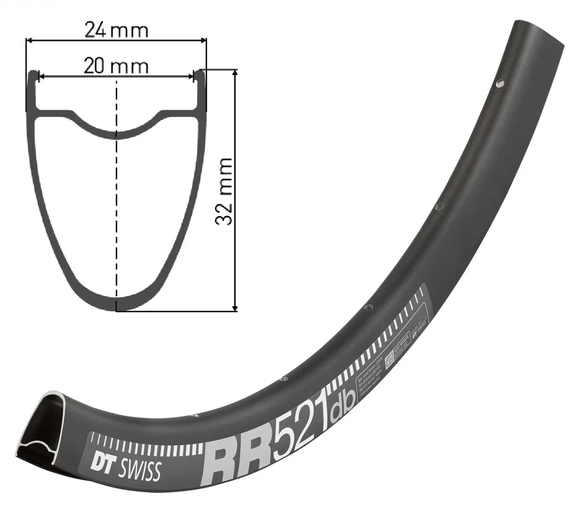 Обід DT SWISS RR 521 29x20 DISK BRAKE 24отв.