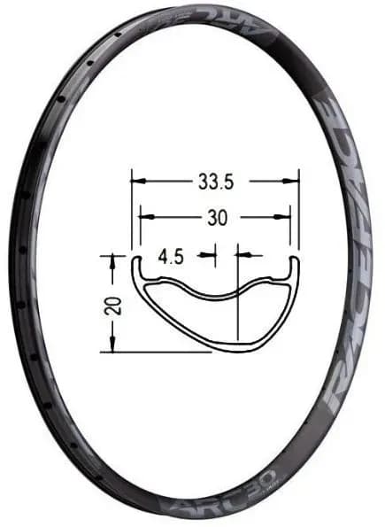 Обід RACE FACE RIM, ARC HEAVYDUTY, 2019, 30, 29", 32H, GRY