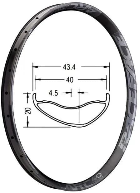 Обід RACE FACE ARC OFFSET, 2019, 40, 27.5", 32H, GRY