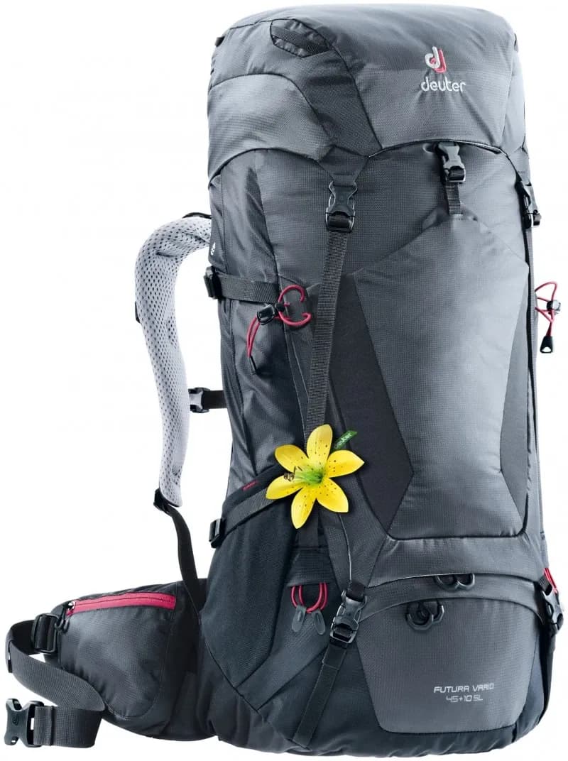 Рюкзак DEUTER Futura Vario 45+10 SL колір 4701 graphite-black