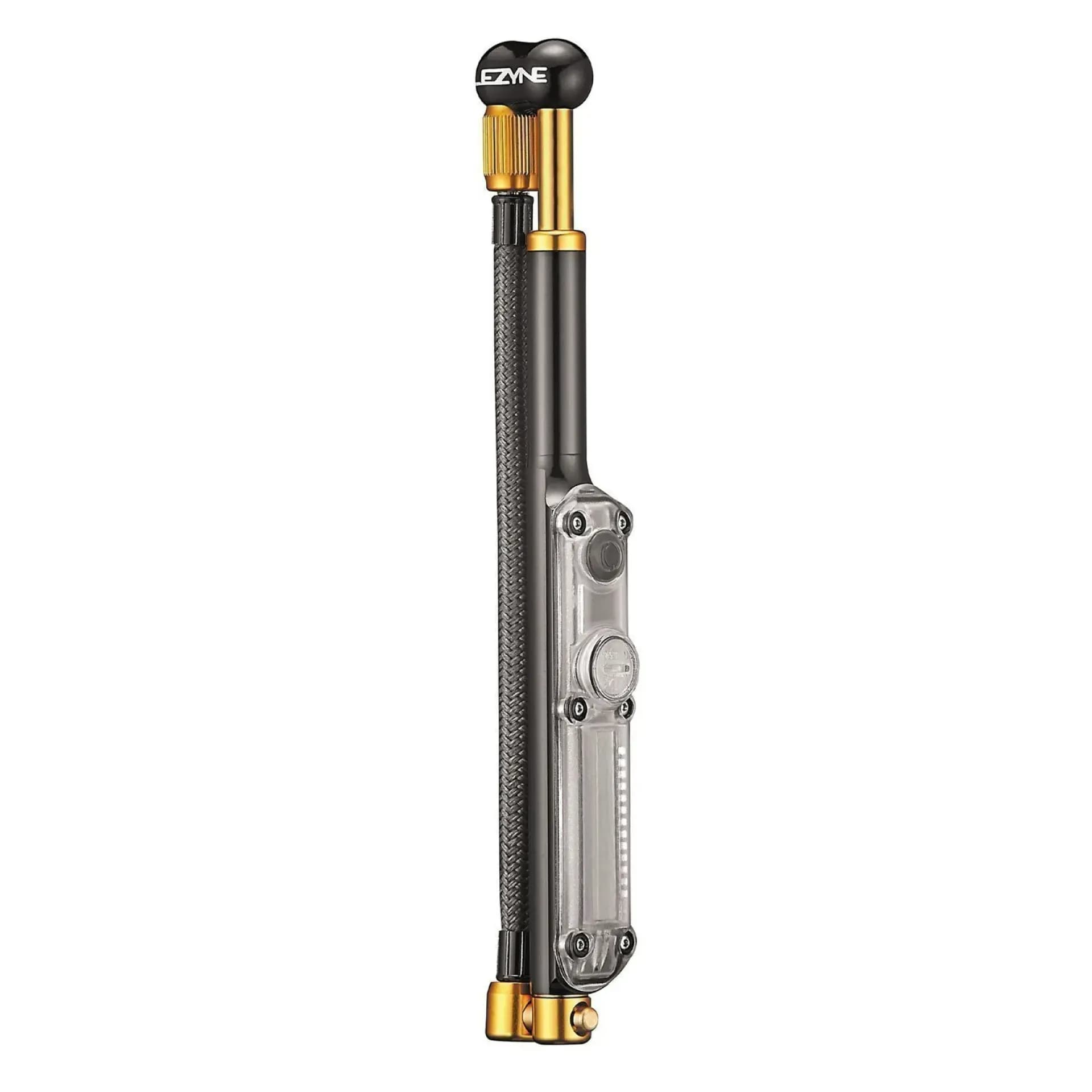 Ручний насос LEZYNE DIGITAL SHOCK DRIVE Чорний/золотистый 350psi Y13