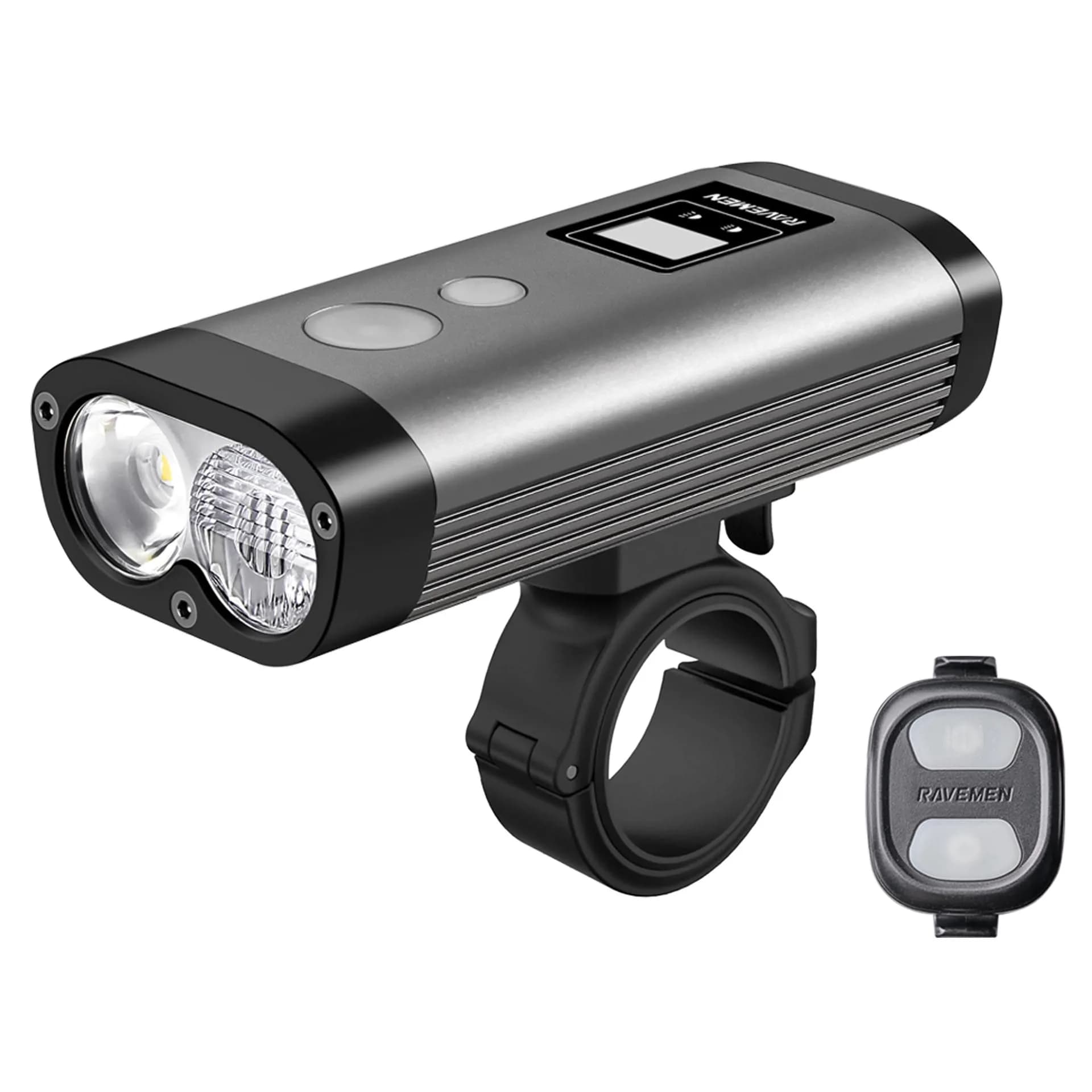 Велосипедна фара Ravemen PR2000 (2000 lm, 6000 mAh) бездротова кнопка