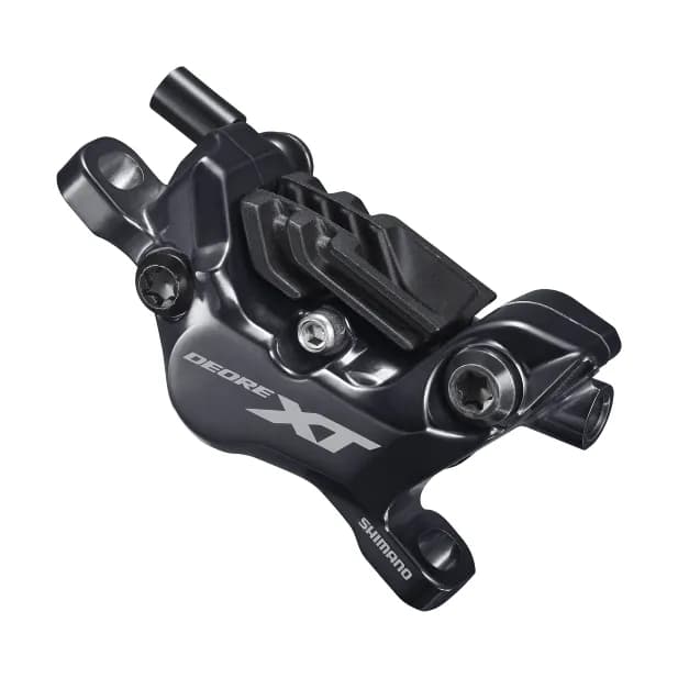Каліпер гідравл диск гальм Shimano BR-M8120 Deore XT, монтаж РМ160мм, колодка N03A/Fin полімер