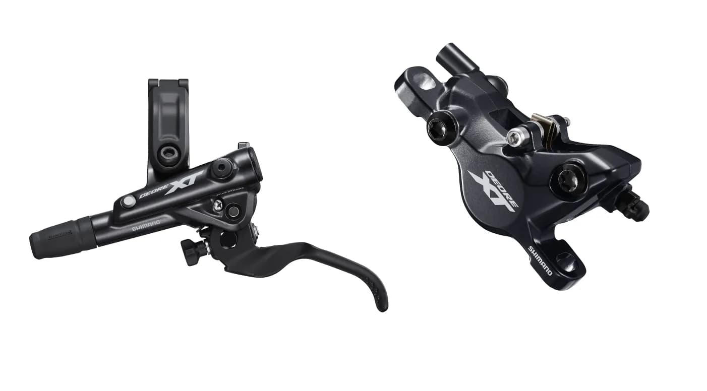 Гальмо гідравл. дискове Shimano M8100 DEORE XT переднє (ліва ручка, каліпер, J-kit гідролінія 1000мм)