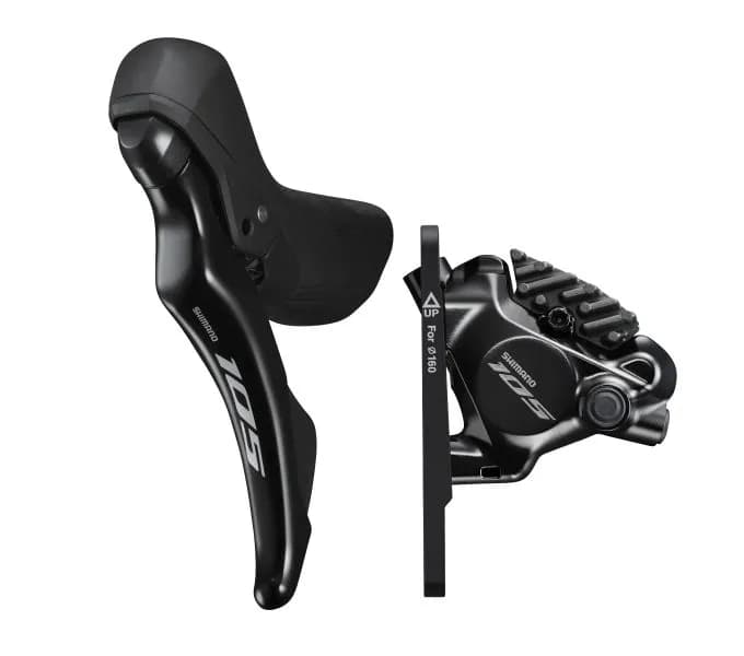 Гальмо гідравл диск для шосе Shimano R7120 105, переднє (ліва ручка, каліпер, гідролінія 1000мм)
