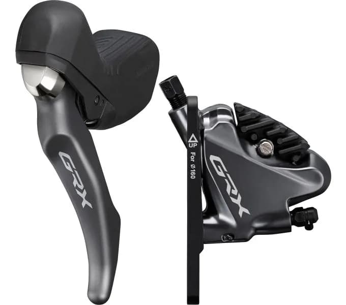 Гальмо гідравл диск Shimano RX810 GRX, переднє (ліва гальм. ручка/шифтер ST-RX810 2-швидк, BR-RX810, гідроліния 1000мм)
