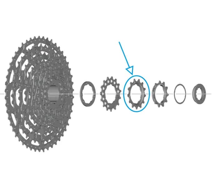 Зірка касети Shimano CS-LG600, 13зуб.