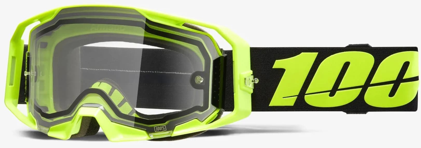 Окуляри 100% ARMATIC Enduro Goggle [Neon Yellow], Dual Clear Lens