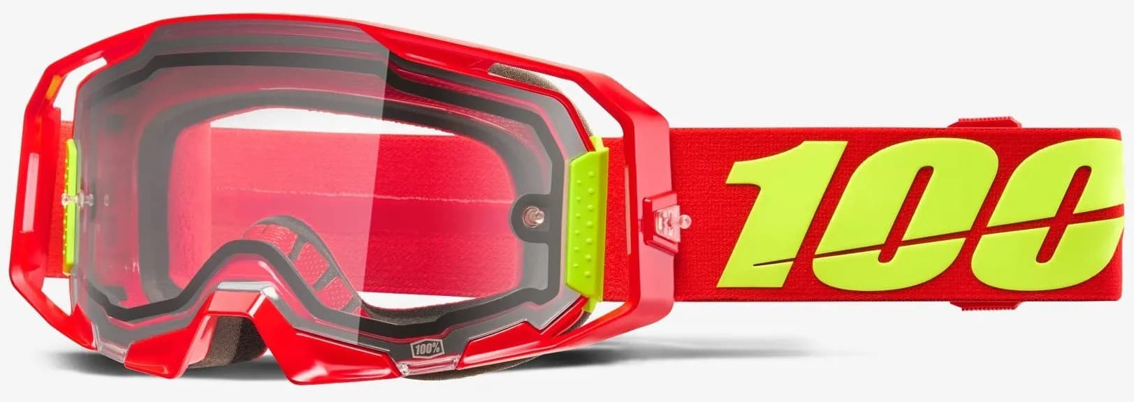 Окуляри 100% ARMATIC Enduro Goggle [Red], Dual Clear Lens