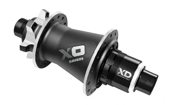 Втулка SRAM Задня X0 DISC 6-болт QR/12 32отв. BLK/SLV XD Body
