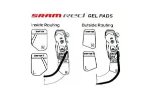 Гелеві підкладки на руль SRAM Red Gel Handlebar Transition Pad Set