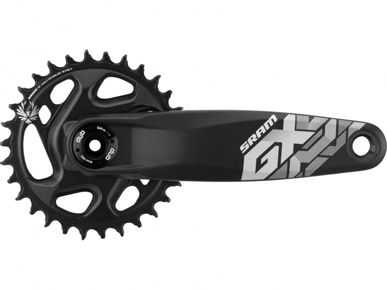 Шатуни SRAM Crank GX Eagle Fat Bike 4" DUB 12шв 175 Direct Mount Зірка 30t X-SYNC 2 Black