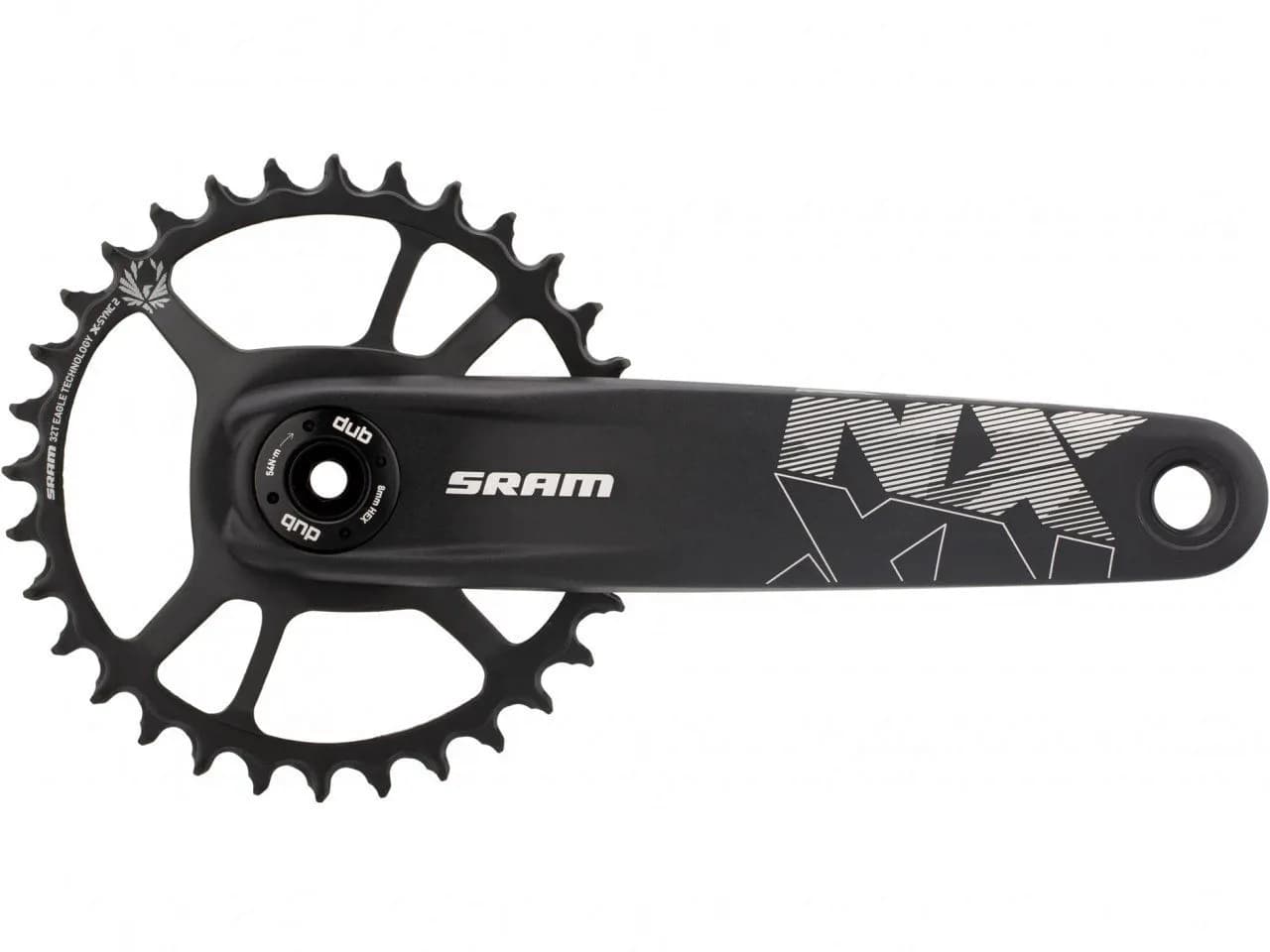 Шатуны SRAM NX Eagle DUB 12s 165 w Direct Mount 32t X-SYNC 2 Steel Chainring Black (DUB Cups/Bearings Not Included)