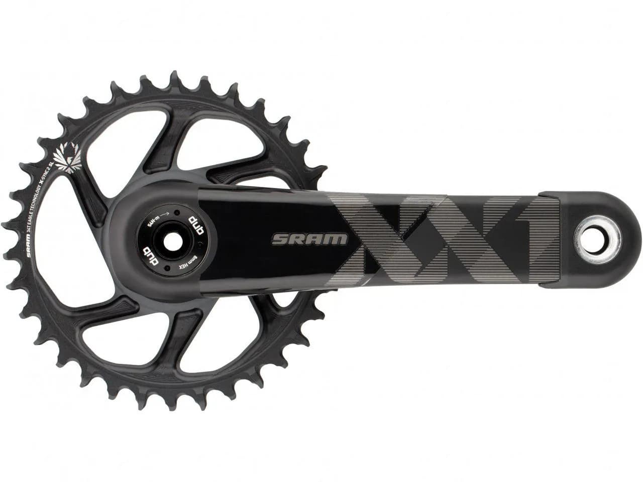 Шатуны XX1 EAGLE AM FC XX1 EAGLE DUB 170 BLK DM 34T