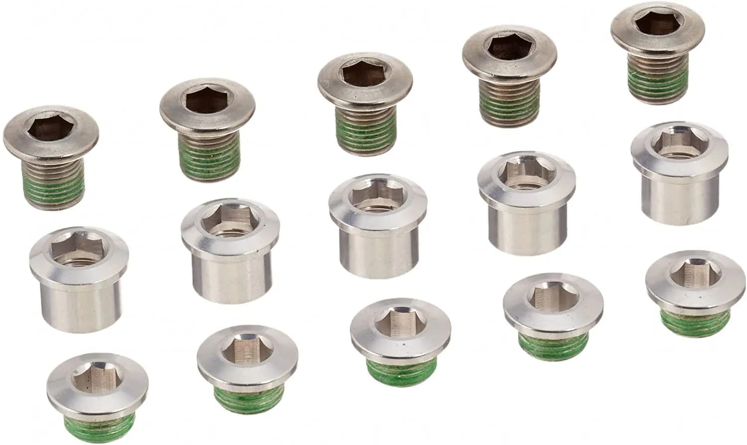 Сервисные запчасти CHAINRING BOLT KIT 5 ALUM/STL SILVER