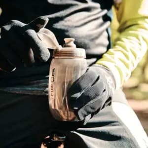 Фляга з конектором та базою FIDLOCK TWIST bottle 450мл., прозорий / чорний
