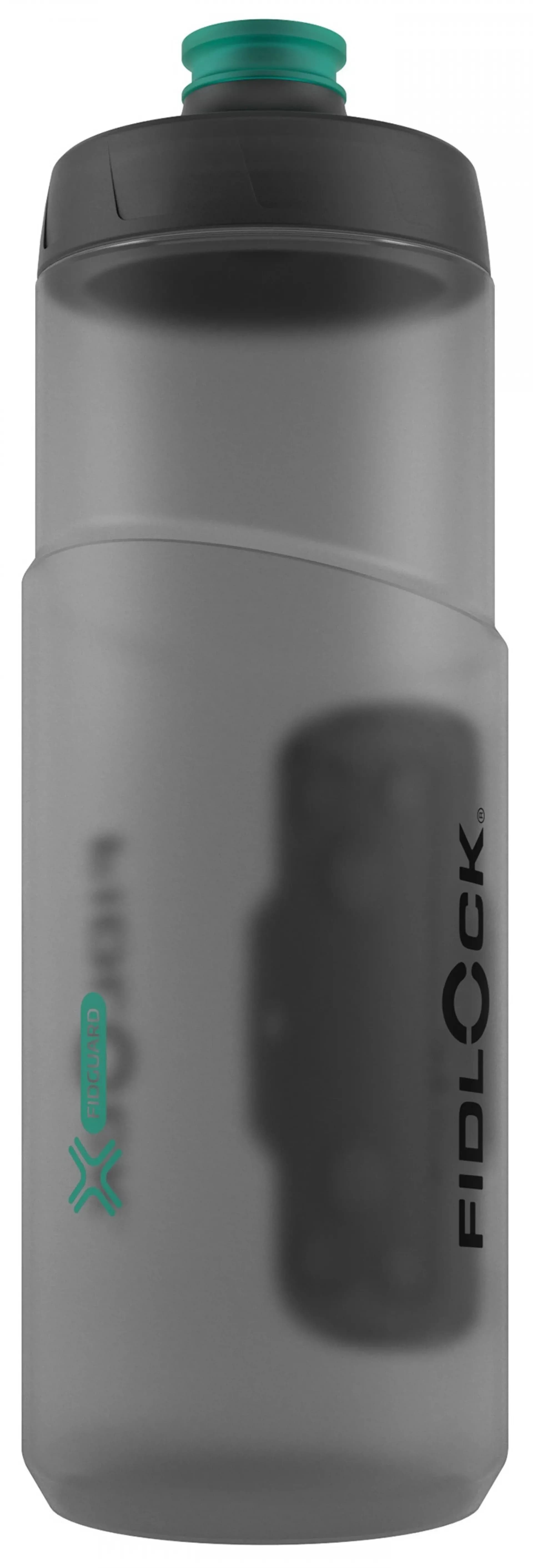 Фляга з конектором та базою FIDLOCK TWIST antibacterial bottle 600мл., прозорий / зелений клапан