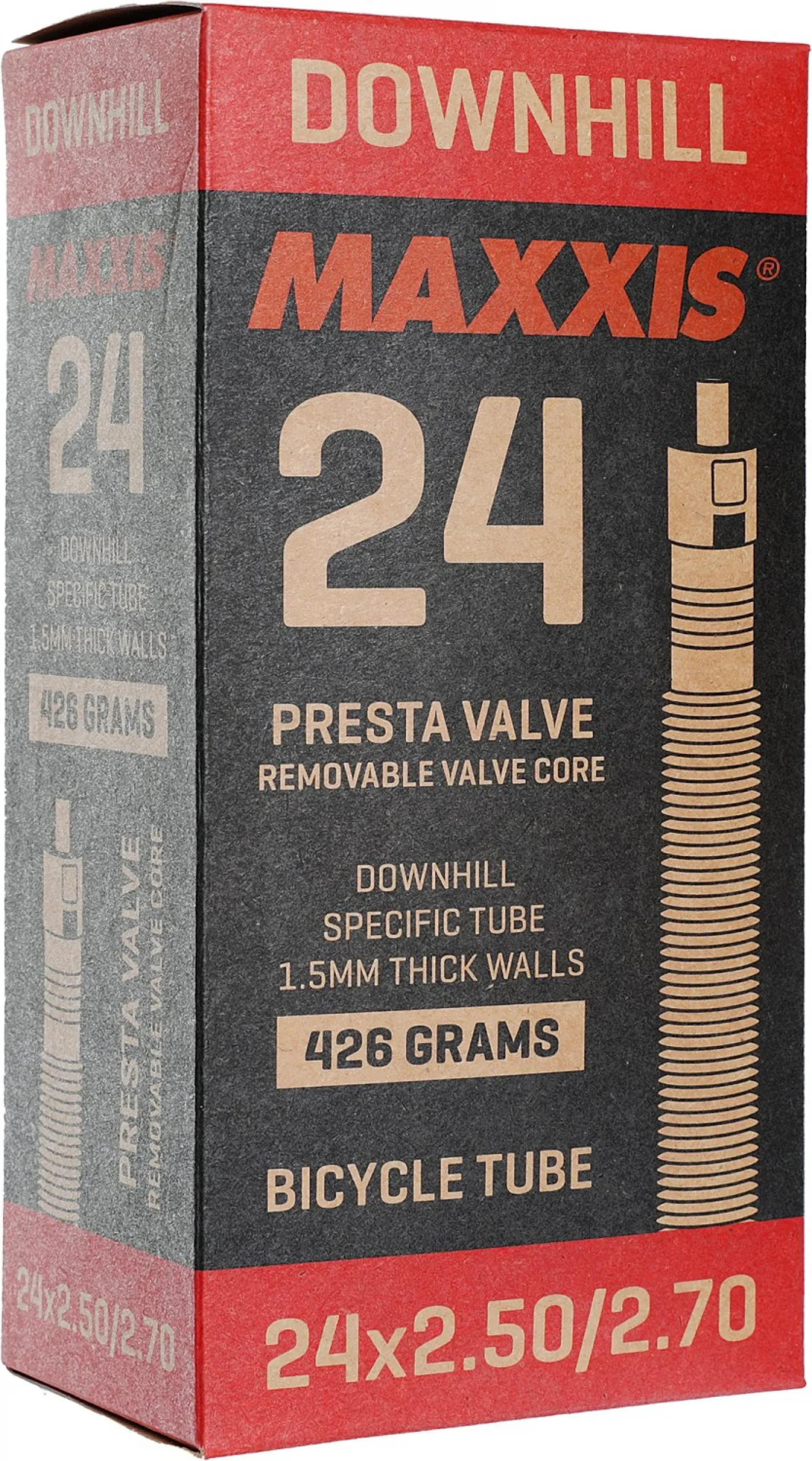 Камера MAXXIS DOWNHILL 24X2.5/2.7 Ніпель - Presta 48mm  1.5mm