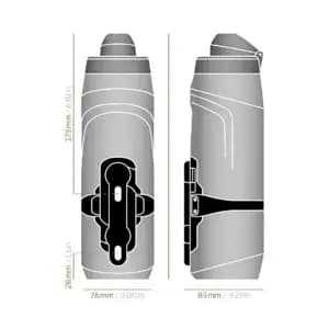 Фляга з конектором та базою FIDLOCK TWIST bottle 800мл., прозорий / білий
