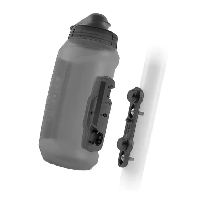 Фляга з конектором та базою FIDLOCK TWIST bottle 750мл., прозорий / чорний