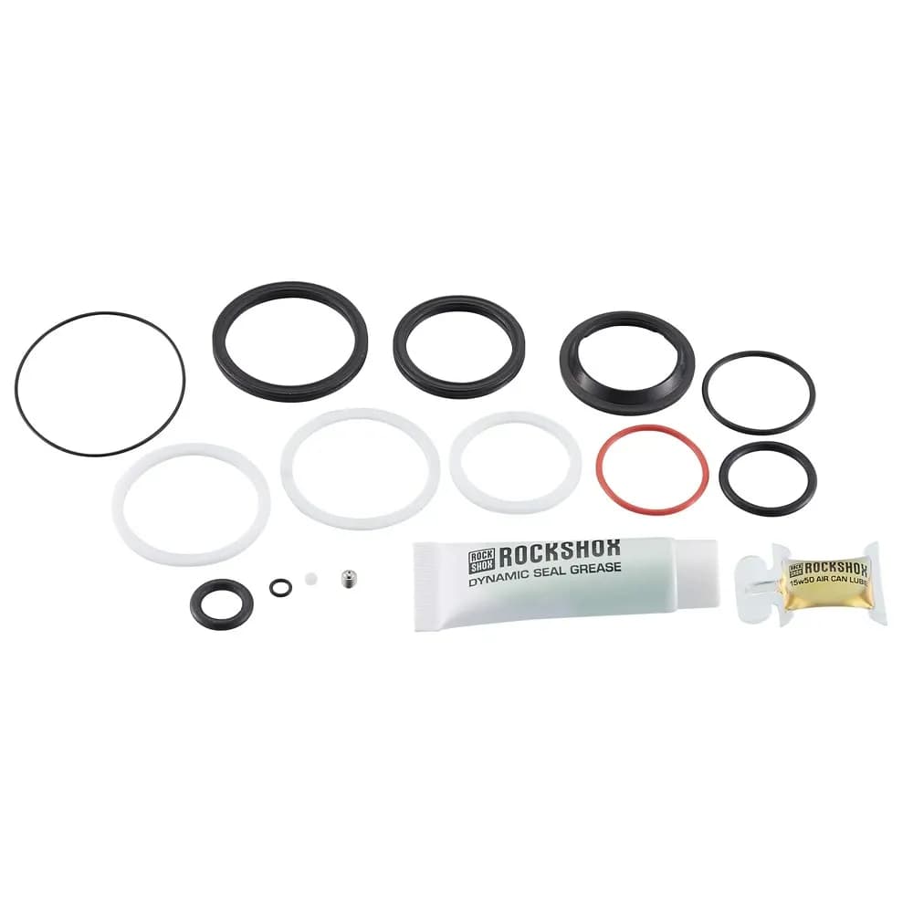Сервісні запчастини ROCKSHOX 200 HOUR/1 YEAR SERVICE KIT (AIR CAN, PISTON SEALS, GLIDE RINGS, IFP SEALS, GREASE/OIL) - NUDE/BOLD 2022+, THRUSHAFT (2021-2024), DELUXE /SUPER DELUXE (2023+) GENERATION-C