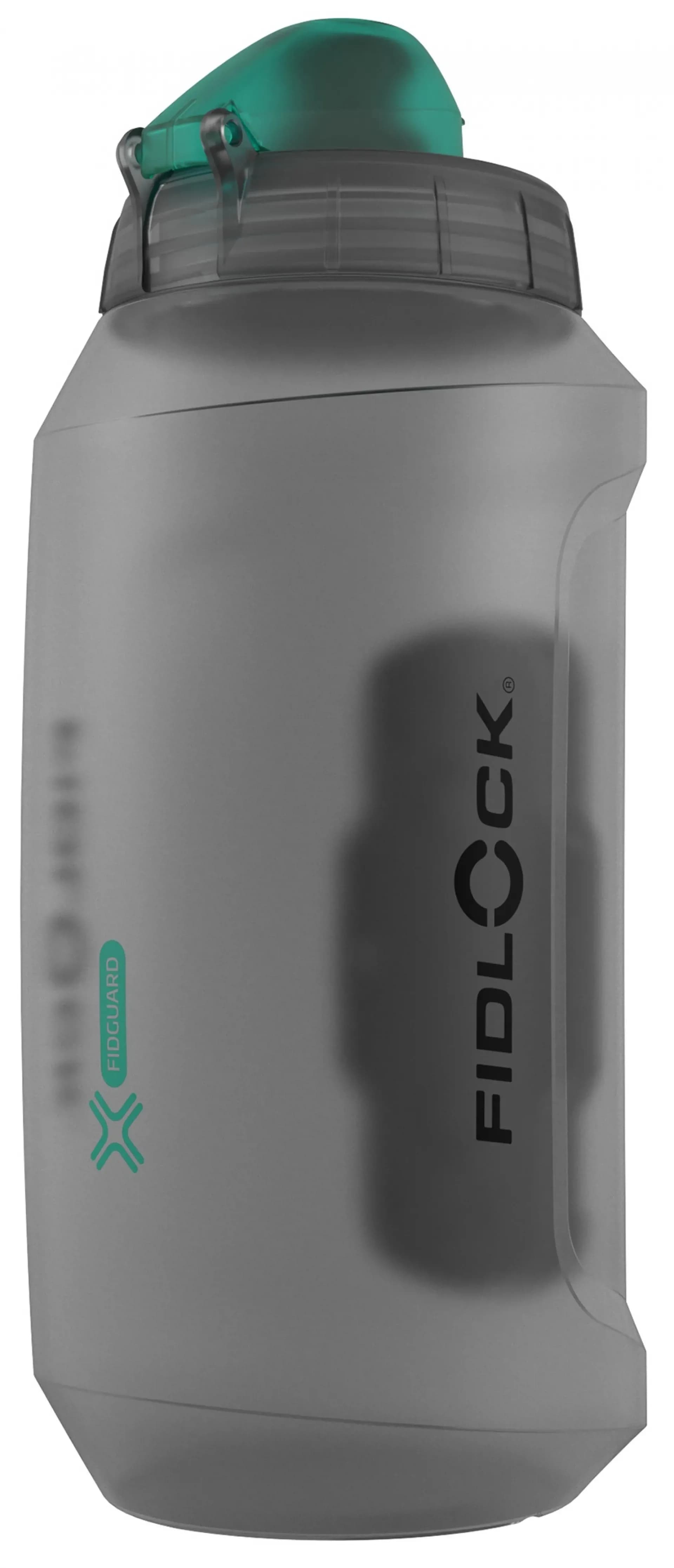 Фляга з конектором та базою FIDLOCK TWIST antibacterial bottle 750., прозорий / зелений