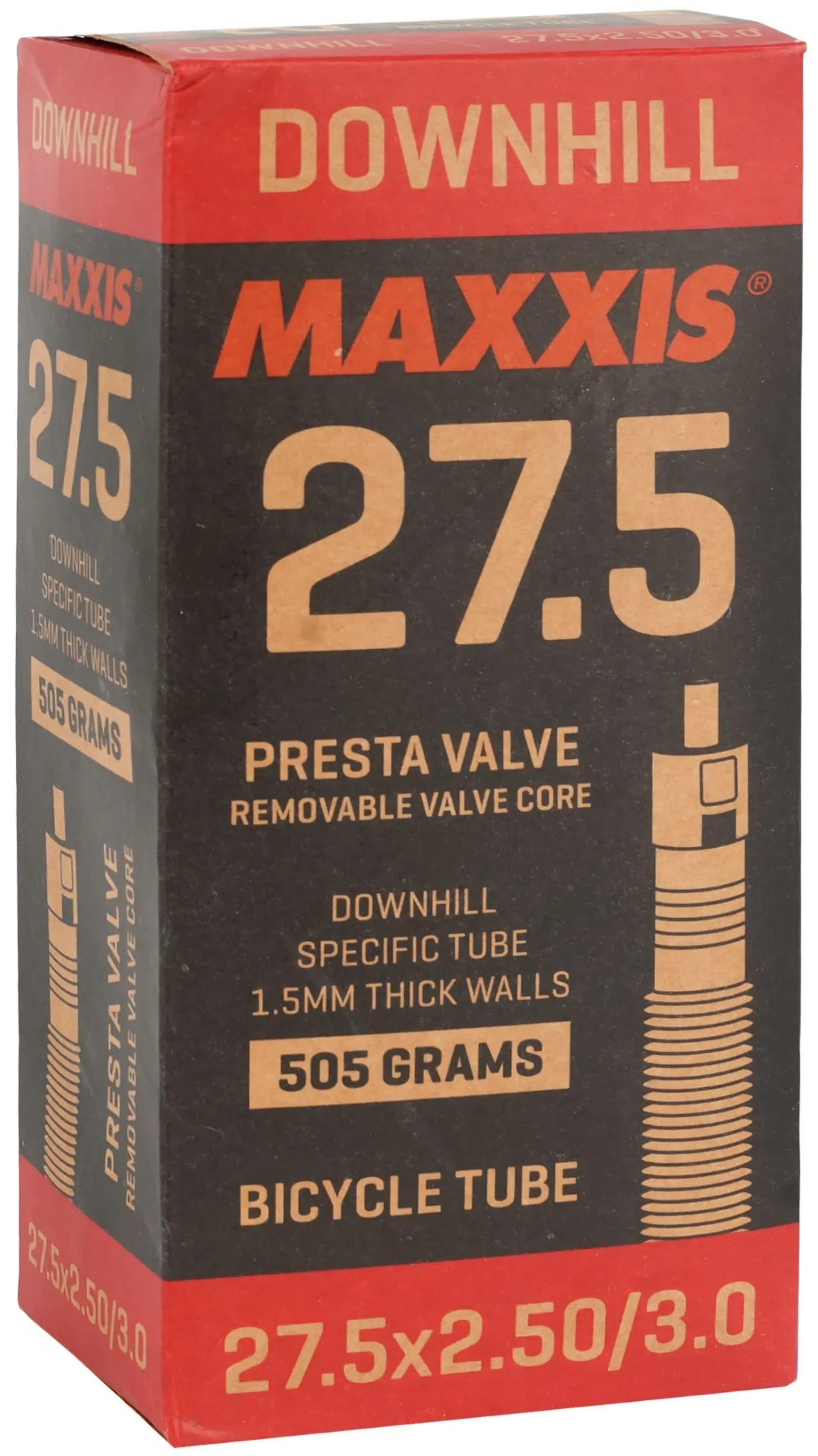Камера MAXXIS DOWNHILL 27.5X2.5/3.0 Ніпель - Presta 48mm  1.5mm