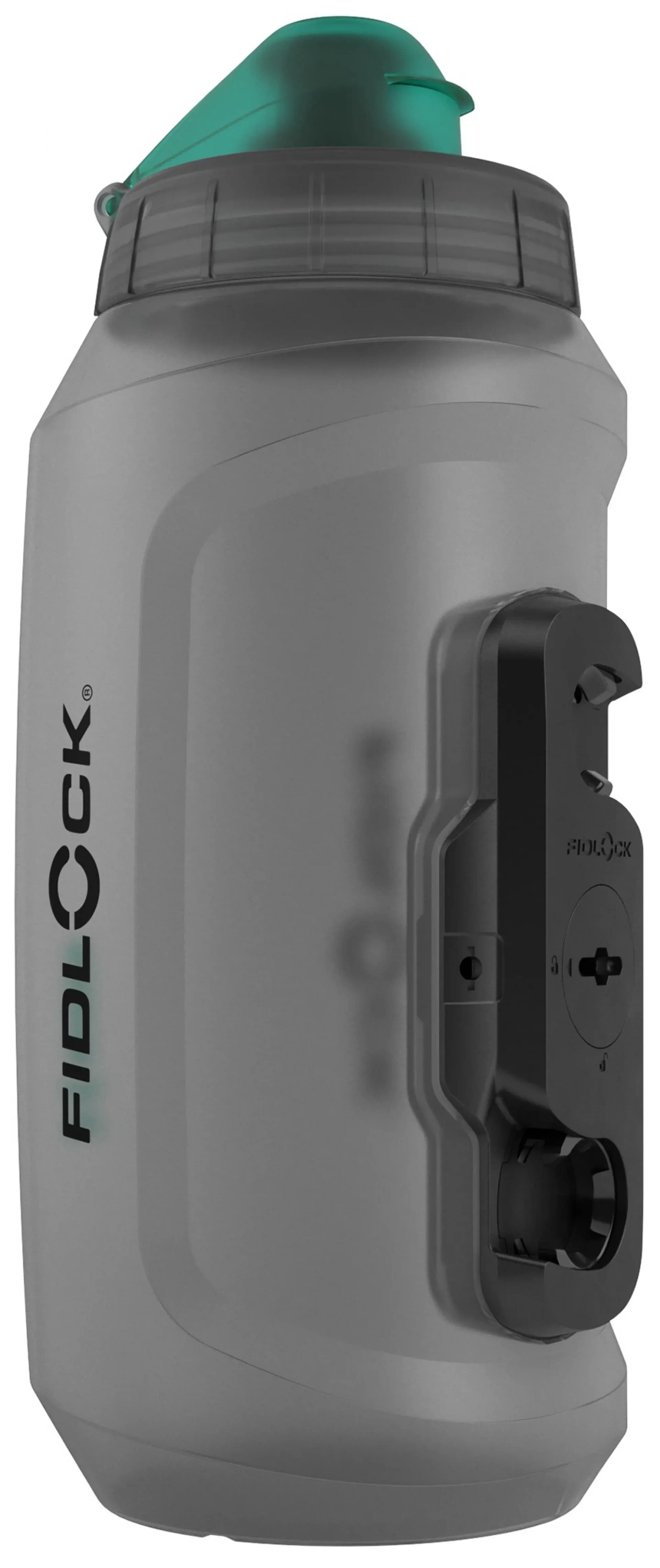 Фляга з конектором FIDLOCK TWIST single bottle 750мл. Antibacterial, прозорий / зелений