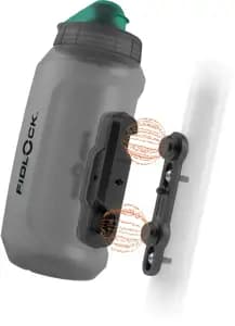 Фляга з конектором FIDLOCK TWIST single bottle 750мл. Antibacterial, прозорий / зелений