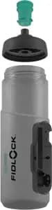 Фляга з конектором FIDLOCK TWIST single bottle 600мл. Antibacterial, прозорий / зелений клапан