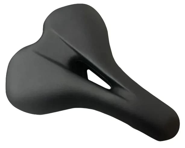 Сідло ONRIDE Plucky, сталеві рамки, 250х195 мм, з отвором, чорний