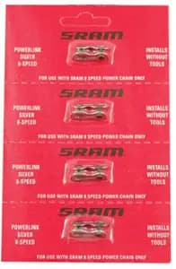 Замочок ланцюга SRAM 8шв. Срібний 4шт
