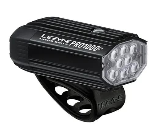 Переднє світло LEZYNE MICRO PRO 1000+ FRONT Чорний матовий 1000 люменів Y17