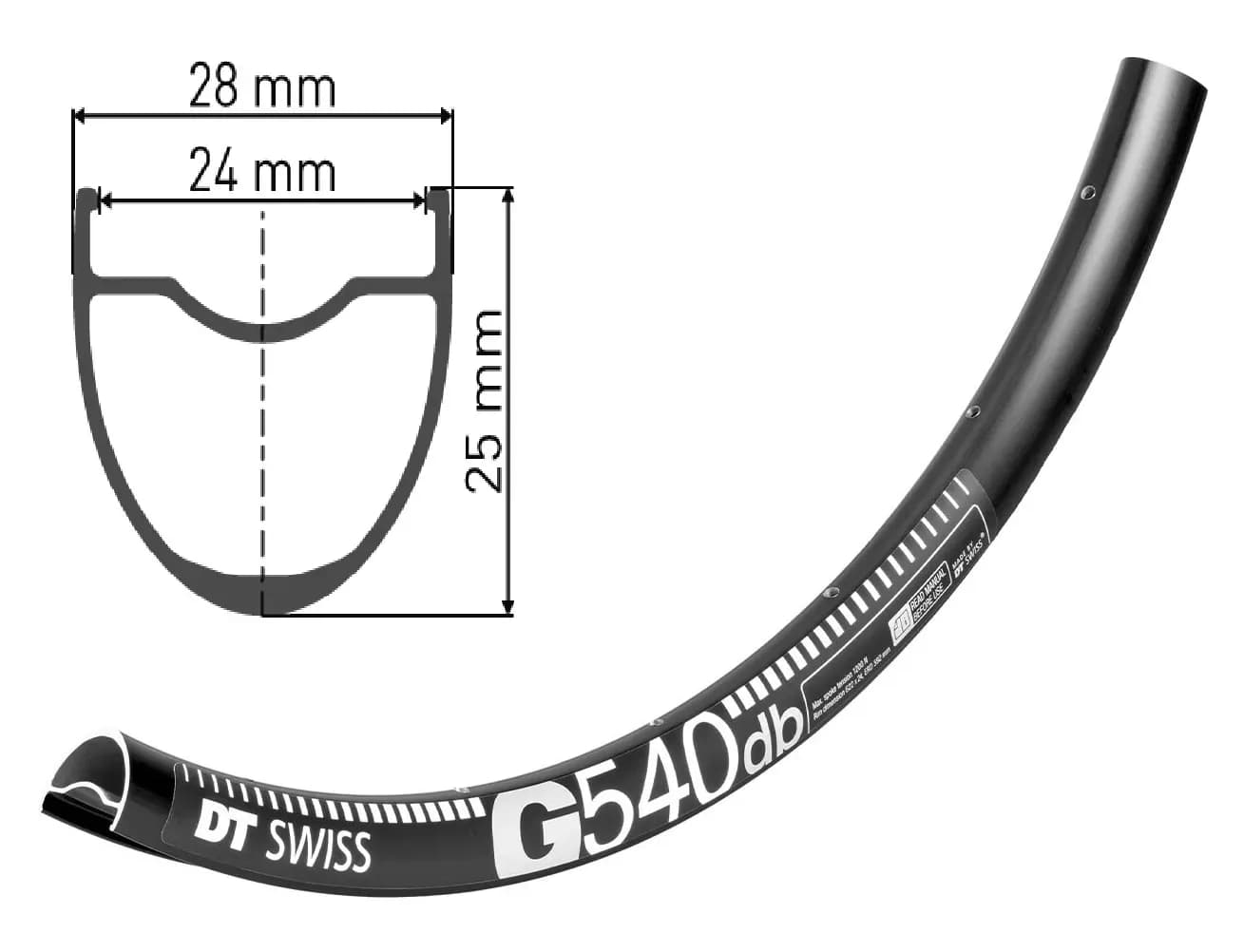 Обід DT SWISS G 540 29X24 DISK BRAKE 24отв.