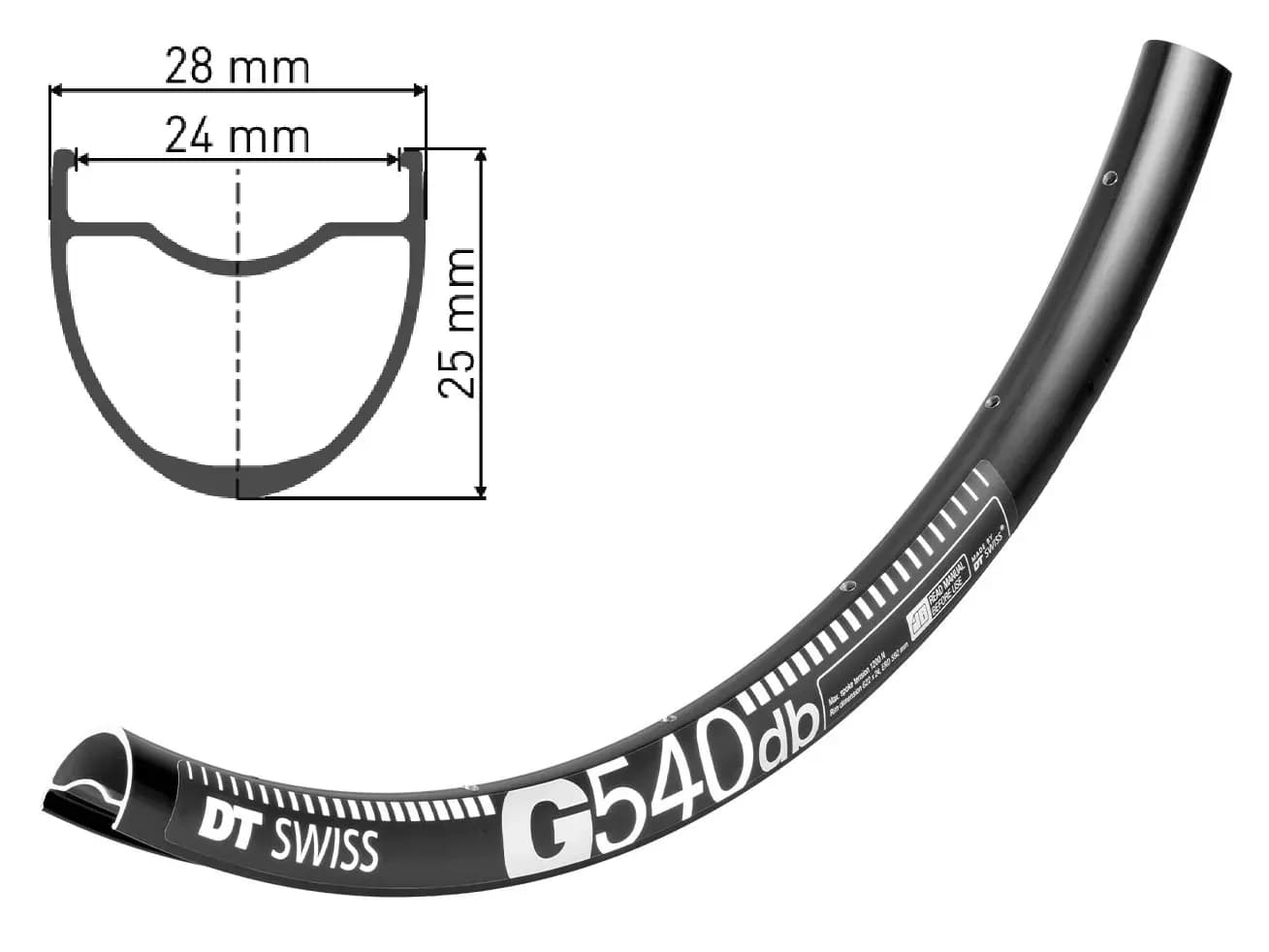 Обід DT SWISS G 540 27X24 DISK BRAKE 32отв.