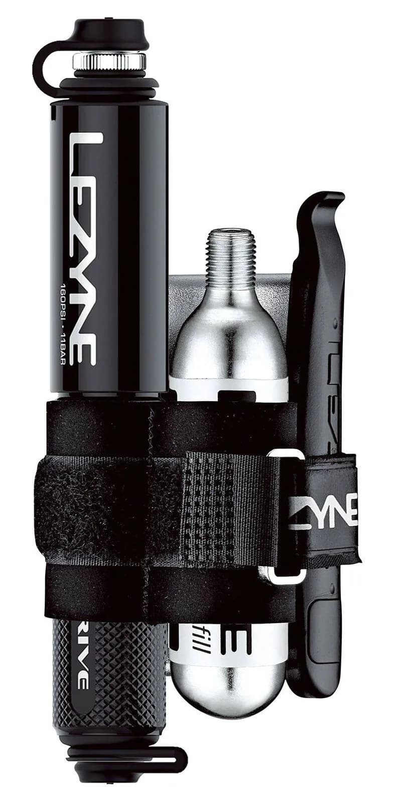 Ручний насос LEZYNE POCKET DRIVE LOADED Чорний 160psi Y14