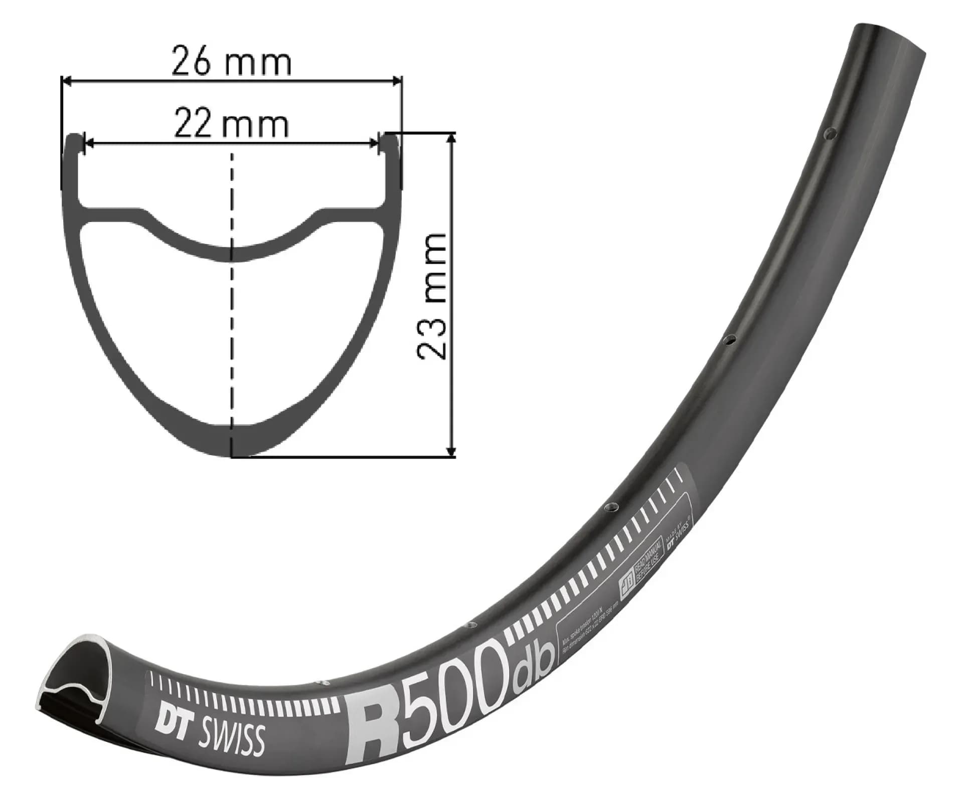 Обід DT SWISS R 500 29X22 DISK BRAKE 24отв.